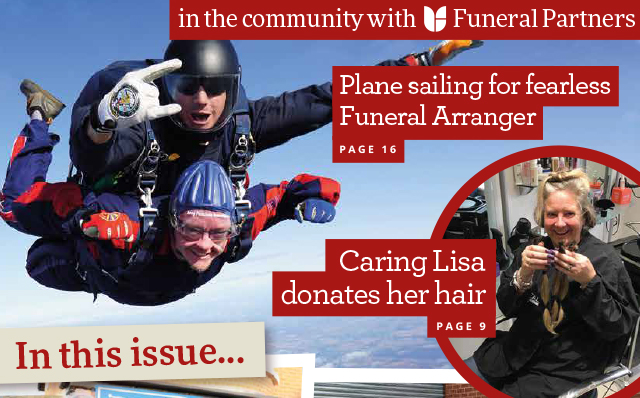 Life in the Community - Plane sailing for fearless Funeral Avenger, Caring Lisa donates her hair