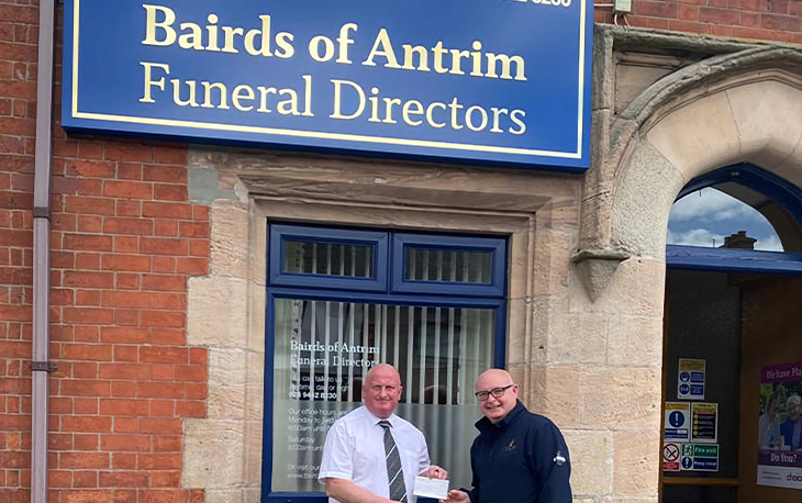 Bairds of Antrim sponsorship with Holywell Football Club